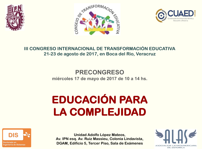 Precongreso. Educación para la complejidad