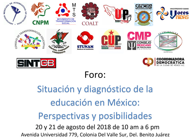 Foro: Situación y diagnóstico de la educación en México