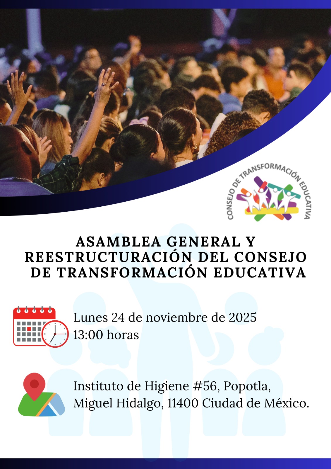 Asamblea general y reestructuración del Consejo de Transformación Educativa