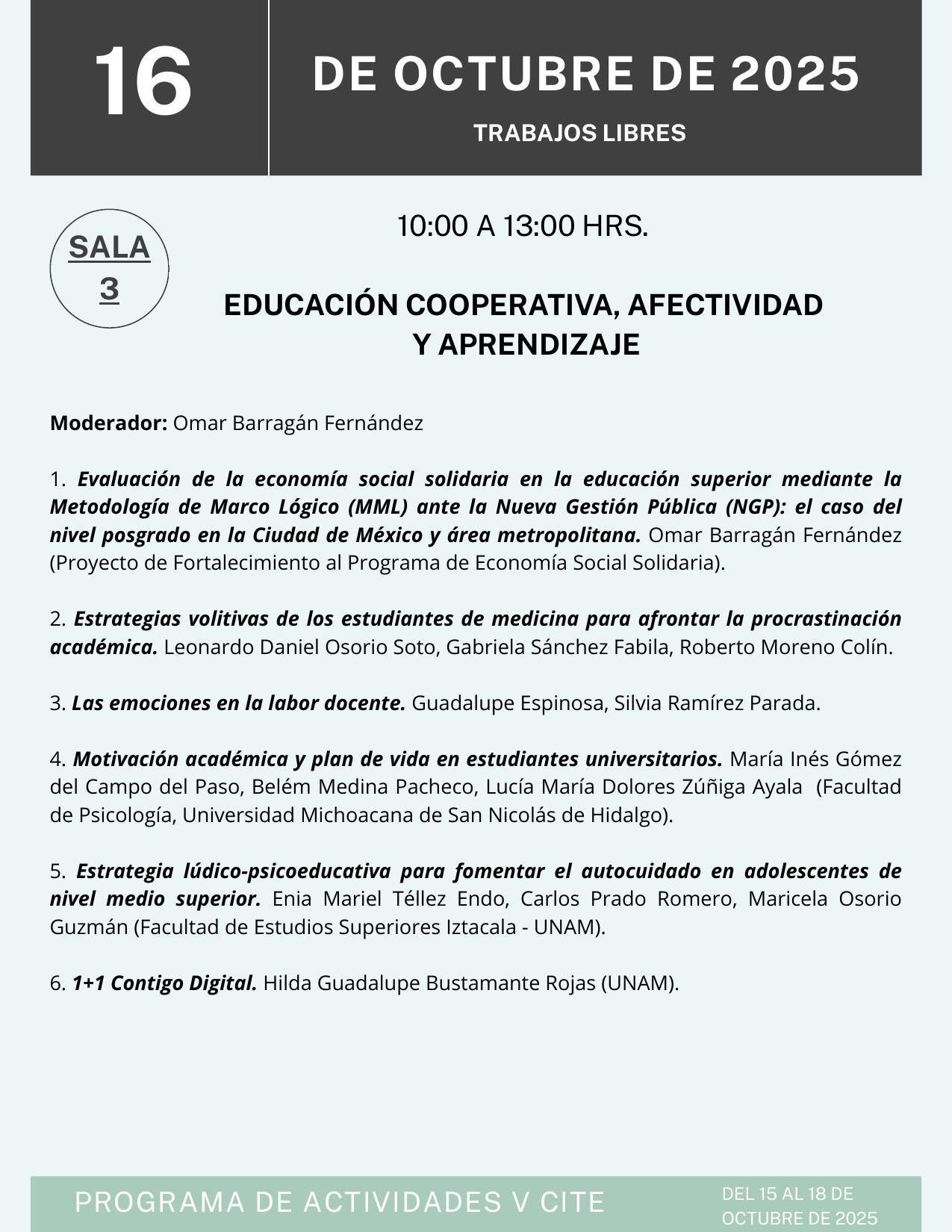 Educación cooperativa, afectividad y aprendizaje