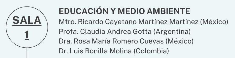 Educación y medio ambiente (mesa redonda magistral)