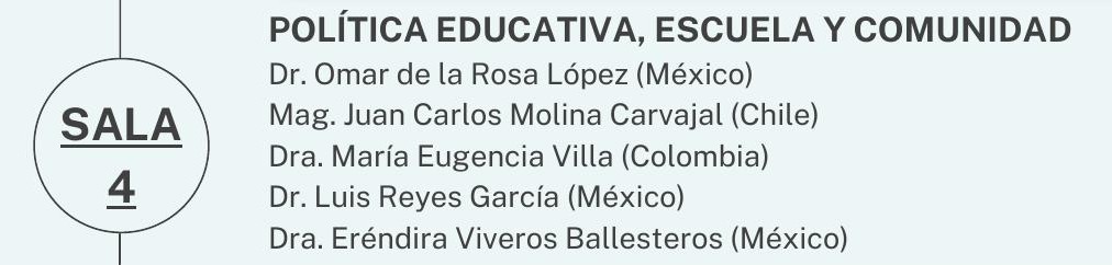 Política educativa, escuela y comunidad (mesa redonda magistral)