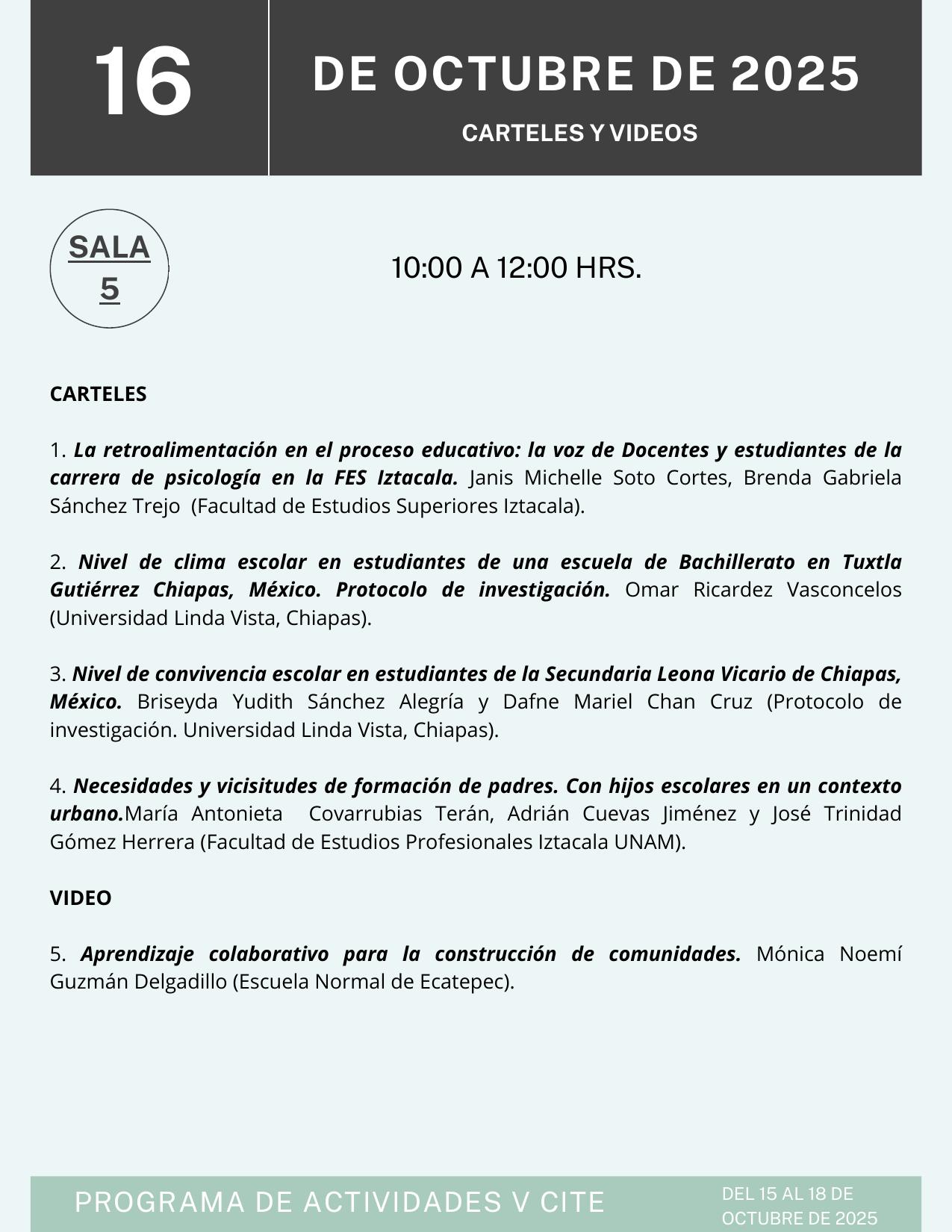 Carteles y video (sala 5)