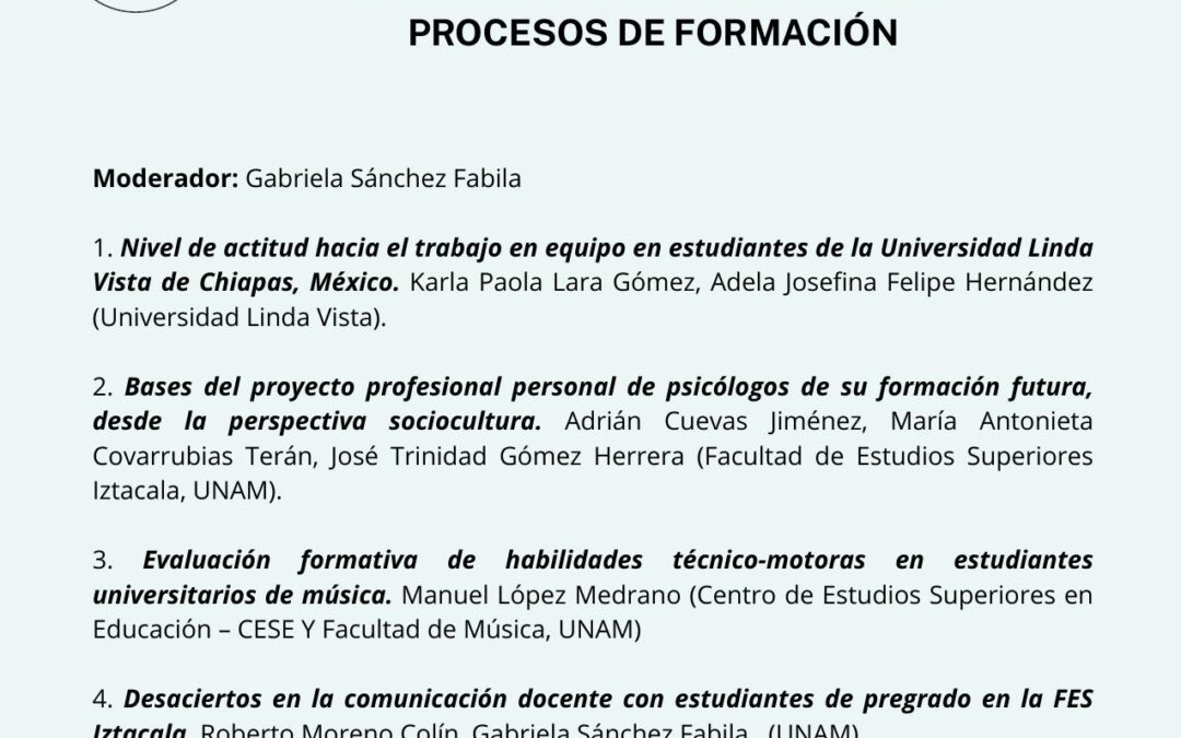 Habilidades y actitudes en los procesos de formación (trabajos libres)