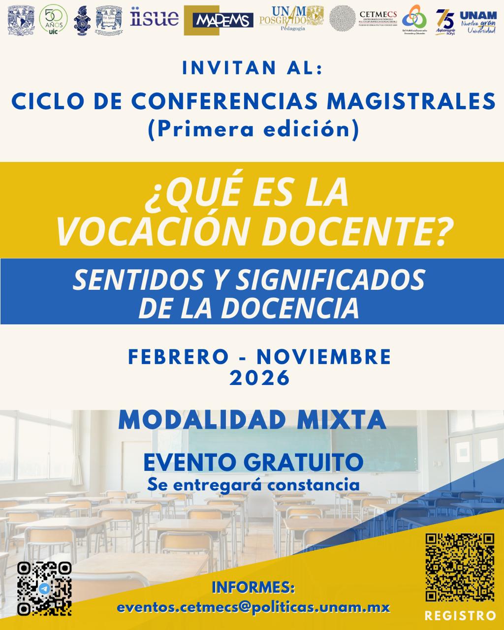 ¿Qué es la vocación docente? — Ciclo de conferencias