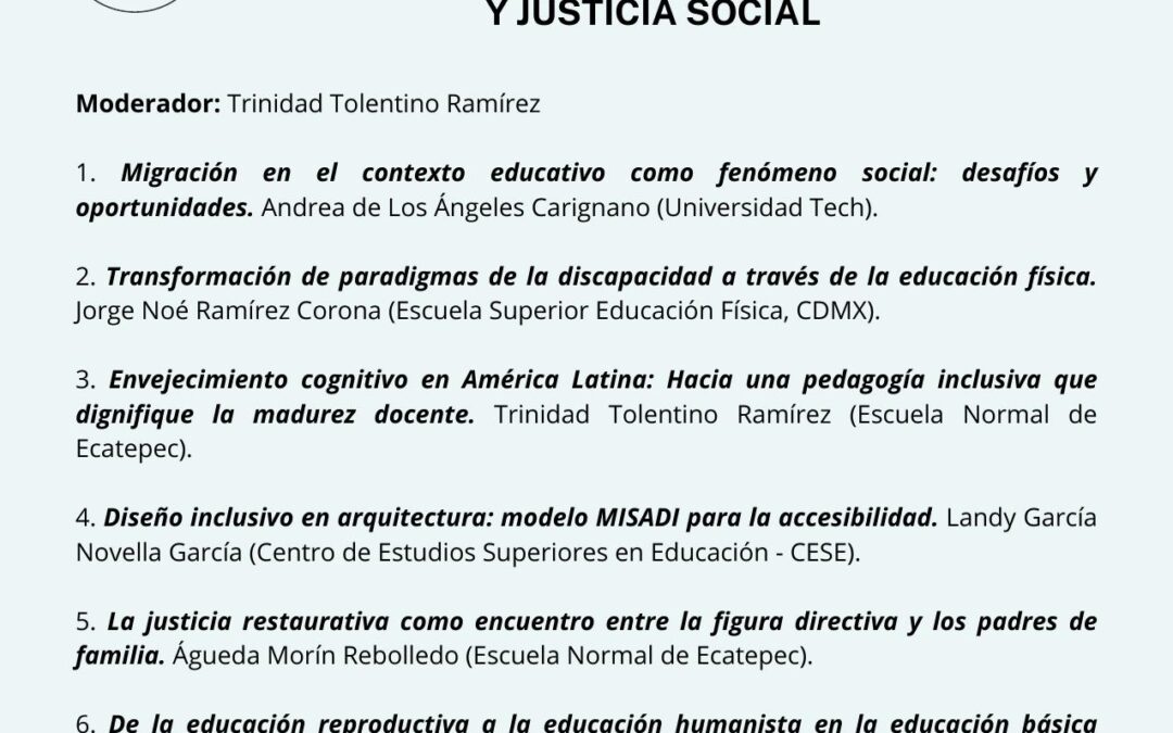 Educación, diversidad, inclusión y justicia social