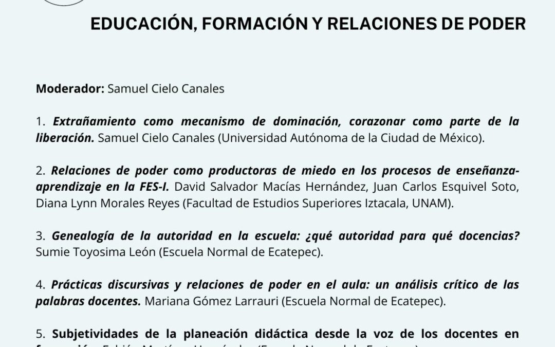 Educación, formación y relaciones de&nbsp;poder